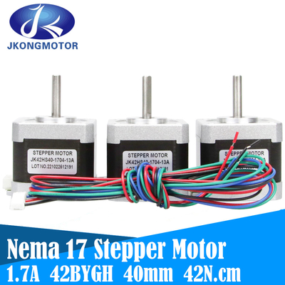 Nema 17 محرك متدرج 42BYGH 1.8 درجة 1.5A 42 موتور (17HS4401S) 42N.cm (60oz.in) 4-Lead with 1m Cable and Connector for
