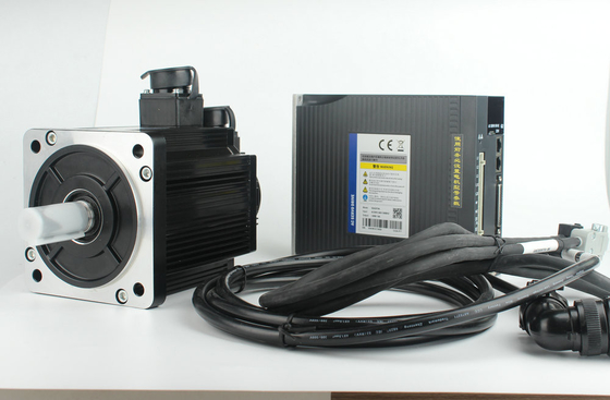 80MM 2.39N.M 750W 3 Phase Ac Servo Motor مع سائق لنظام CNC