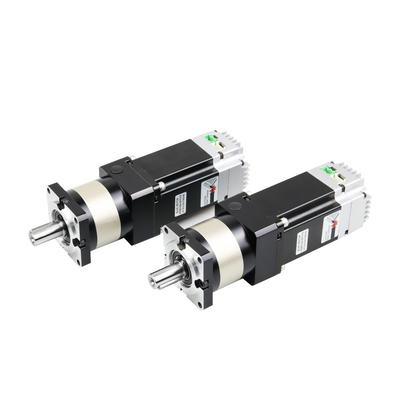 Jkongmotor 0.64N.m 200W RS485 Canopen Ethercat محرك خدمة متكامل مع سائق بدون فرش محرك خدمة DC مع علبة التروس
