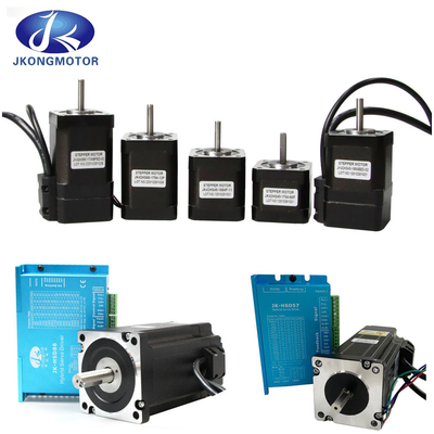 Jkongmotor Nema 11 17 23 24 34 مجموعة هجينة مغلقة مغلقة متكاملة محرك خطوة مغلقة مغلقة مع ترميز / الفرامل / علبة التروس