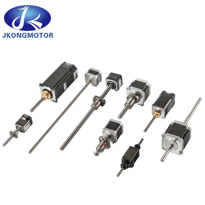 Jkongmotor المصنع الصيني Nema8 11 14 16 17 23 24 34 محرك خطي خطي مع خرطوم رصاص للطابعة 3D محرك خطي خطي
