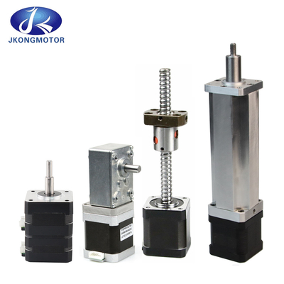 Jkongmotor المصنع الصيني Nema8 11 14 16 17 23 24 34 محرك خطي خطي مع خرطوم رصاص للطابعة 3D محرك خطي خطي