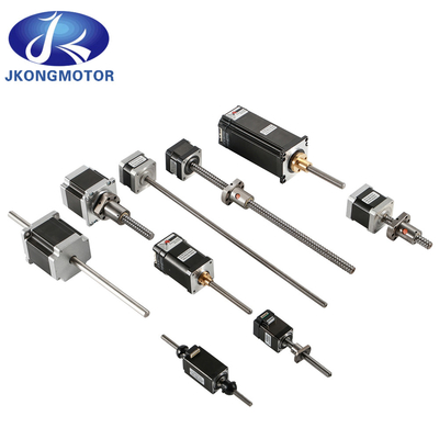 Jkongmotor OEM ODM سعر جيد Nema 8 11 14 16 17 23 24 34 غير مقيد غير مقيد السرعة المنخفضة الكهربائية جانب محرك خطي محرك خطي