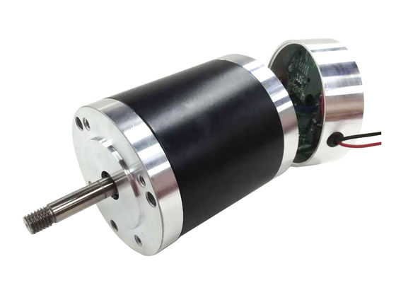 80mm Round BLDC 0.28Nm 2500rpm محرك تيار مستمر متكامل بدون فرش للمنفاخ