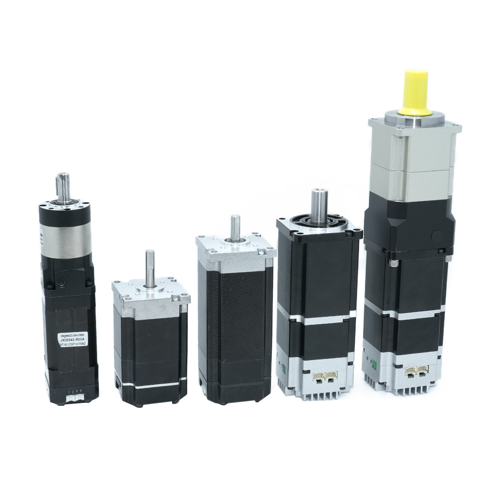 Jkongmotor Pulse RS485 Canopen EtherCat محرك خدمة متكامل بدون فرش 3000 Rpm DC بدون فرش مع الفرامل المعدية