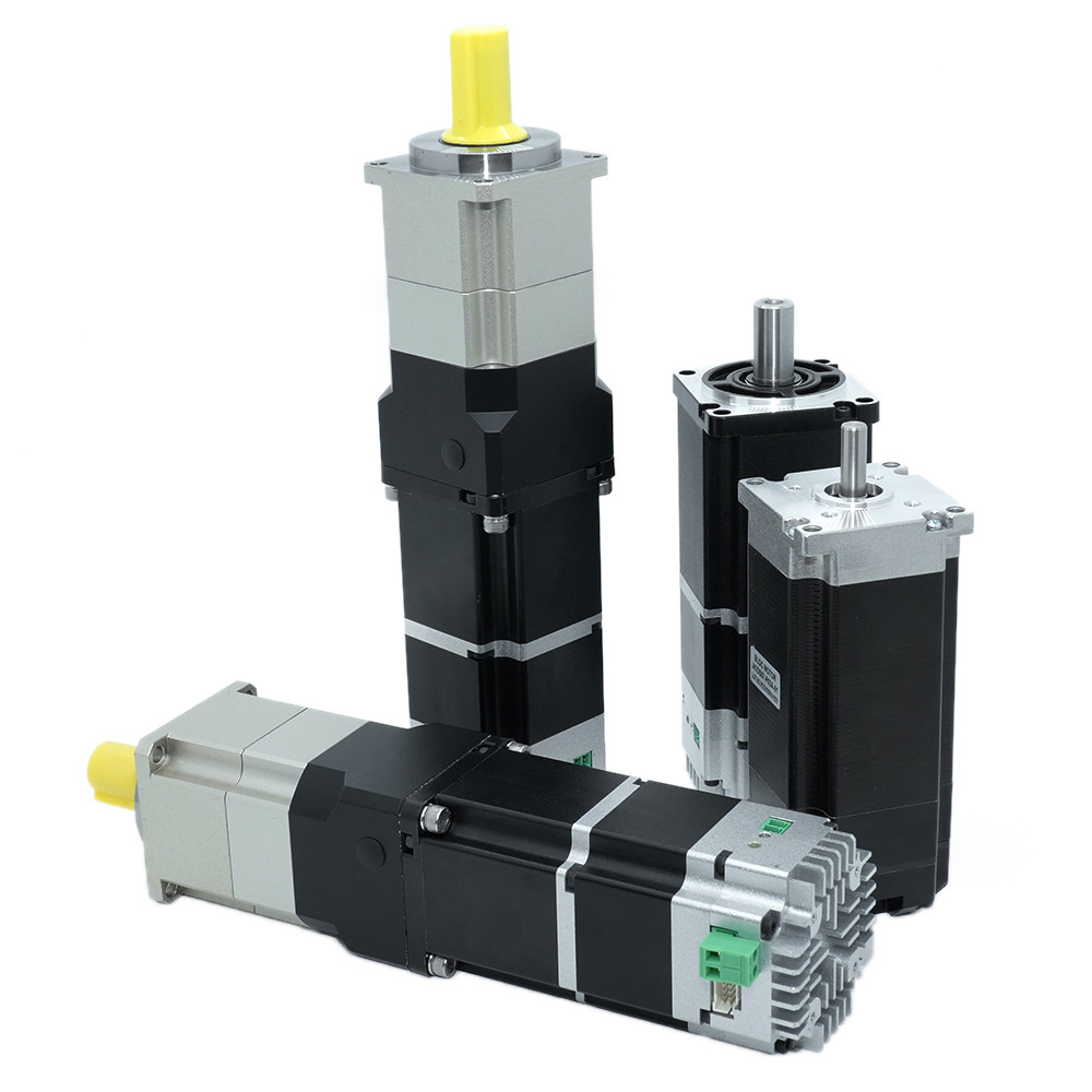 Jkongmotor 48VDC 1.27nm 400W RS485 Canopen DC محرك خدمة متكامل مع سائق جنبا إلى جنب مع الفرامل أو علبة التروس