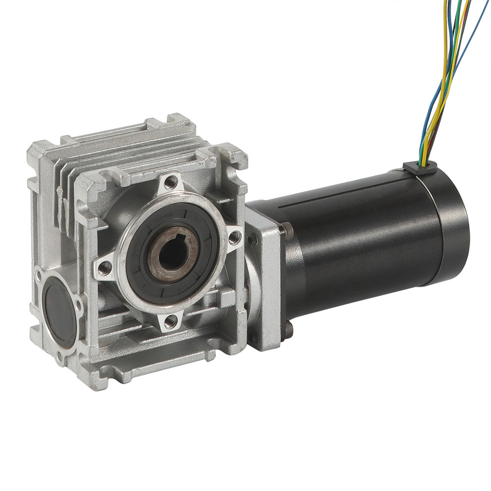 Jkongmotor Worm Gear Brushless DC Motor 200w 400w 80mm BLDC Motor 24V 48V Nema23 34 علبة التروس الكوكبية / الفرامل / مكيف
