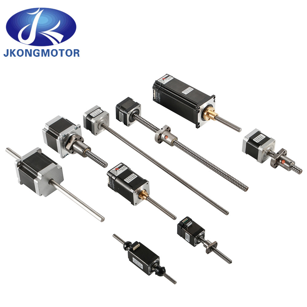 Jkongmotor OEM ODM سعر جيد Nema 8 11 14 16 17 23 24 34 غير مقيد غير مقيد السرعة المنخفضة الكهربائية جانب محرك خطي محرك خطي